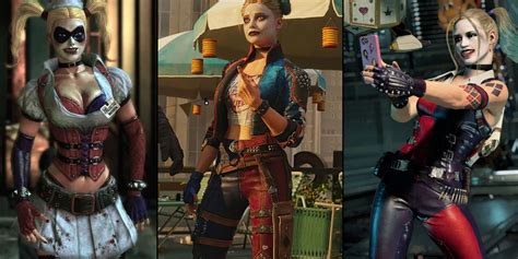 harley quinn game outfits